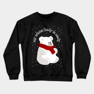 Polar bear winter body Crewneck Sweatshirt